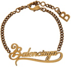Balenciaga Gold Typo Valentine Bracelet