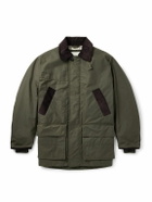 Purdey - Pembroke Corduory-Trimmed Cotton-Canvas Coat - Green