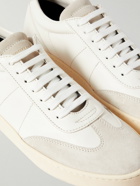 Officine Creative - Kombo Suede-Trimmed Leather Sneakers - Neutrals