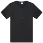 Saint Laurent Men's Classic Archive Logo T-Shirt in Black