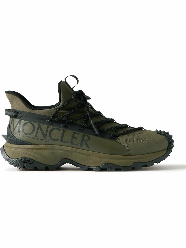 Photo: Moncler - Trailgrip Lite2 Logo-Print Ripstop and Rubber Sneakers - Green