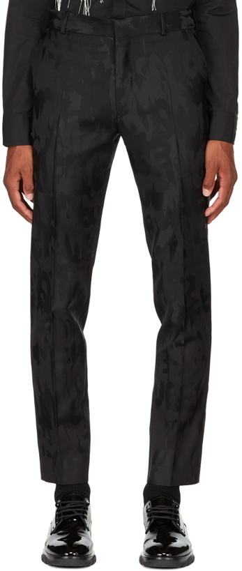 Photo: Alexander McQueen Black Graffiti Trousers