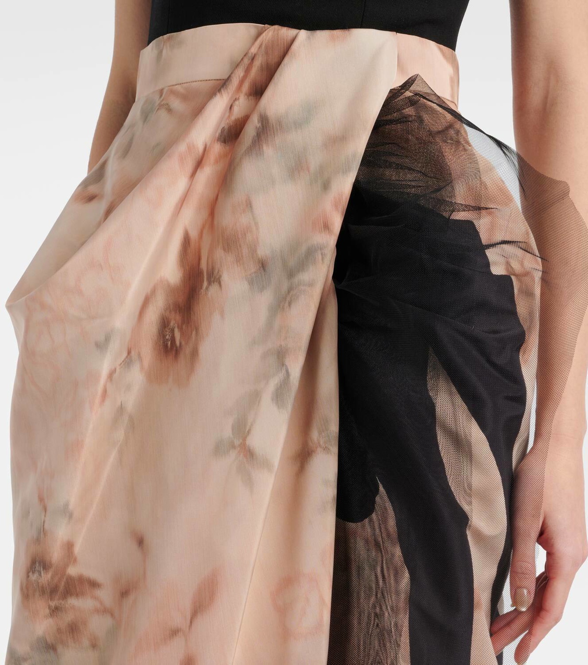 VIVIENNE WESTOOD floral cotton skirt