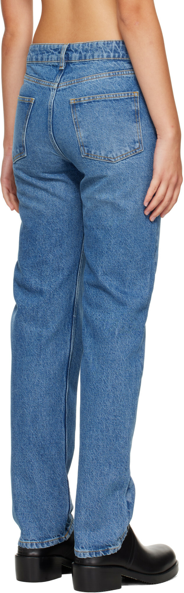 Stefan Cooke Blue Braided Jeans