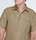 Loro Piana - André linen bowling shirt