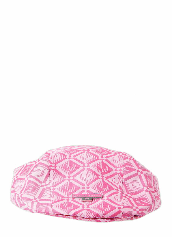 Photo: Marine Serre - Moon Diamant Beret in Pink