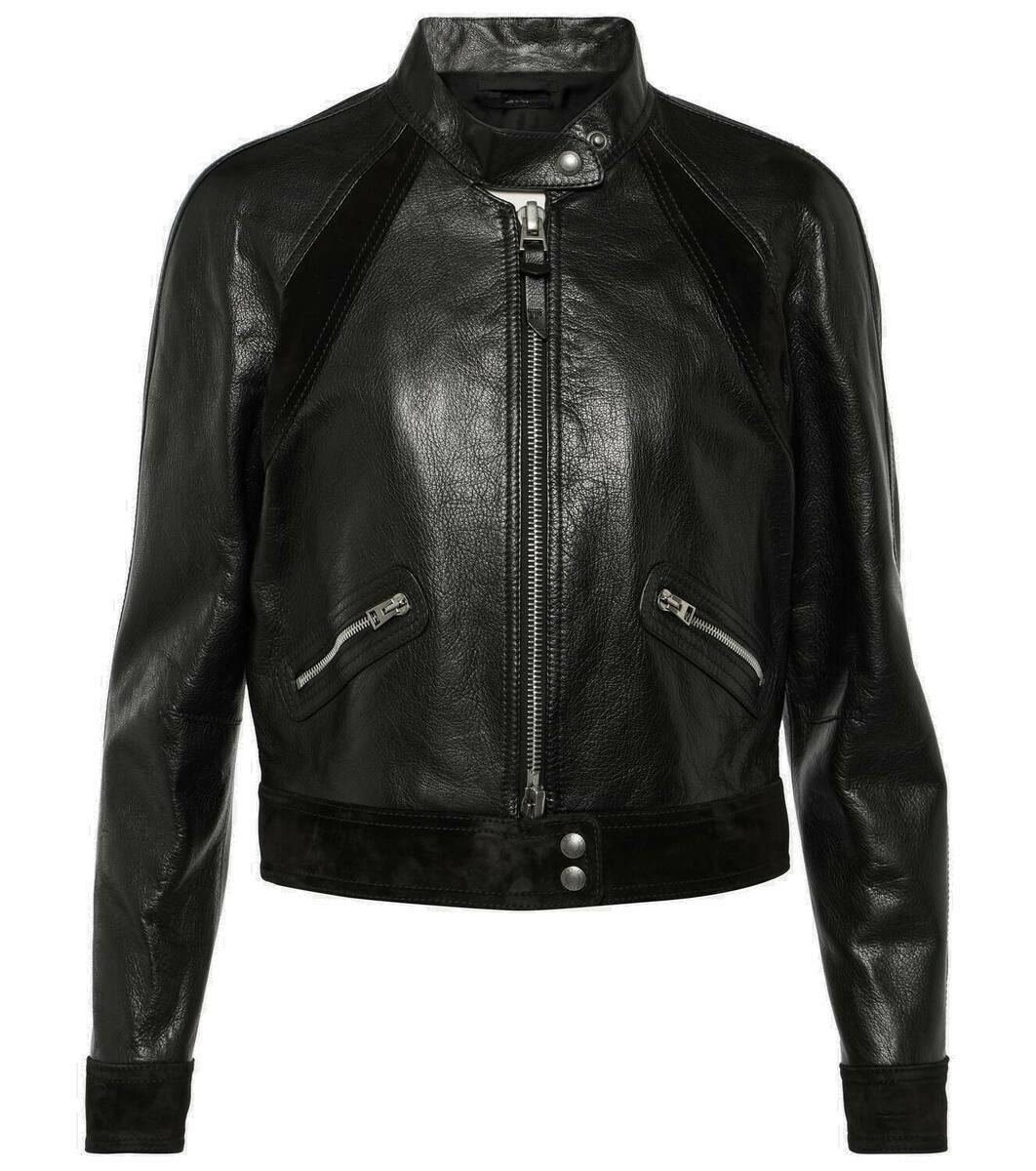 Tom Ford Cropped leather biker jacket TOM FORD