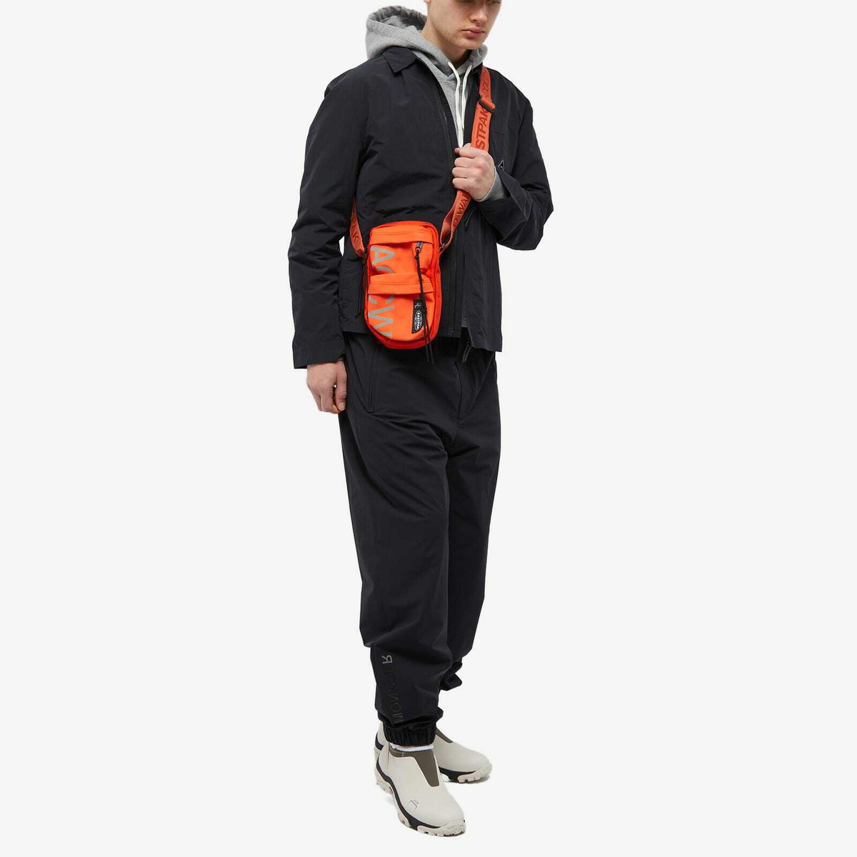 A-COLD-WALL* x Eastpak Camo Cross Body Bag in Rich Orange/Light Grey
