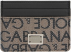 Dolce & Gabbana Black Jacquard Card Holder