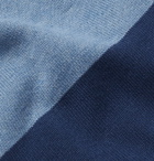 Canali - Slim-Fit Colour-Block Cotton Polo Shirt - Men - Blue