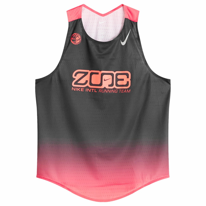 Photo: Nike Women's Arswft Tank Top in Black/Bright Crimson/Metallic Silver