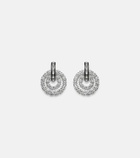 Kamyen Diana 18kt white gold and enamel earrings with diamonds