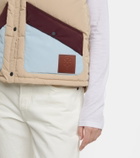 Tory Sport Colorblocked down vest