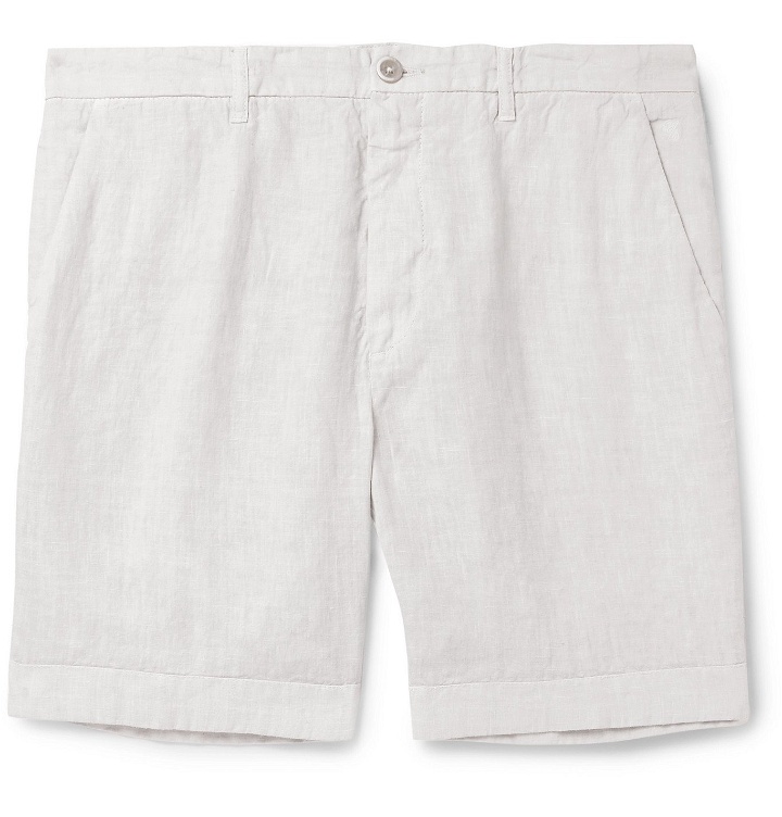 Photo: 120% - Wide-Leg Linen Shorts - White