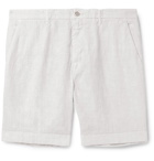 120% - Wide-Leg Linen Shorts - White