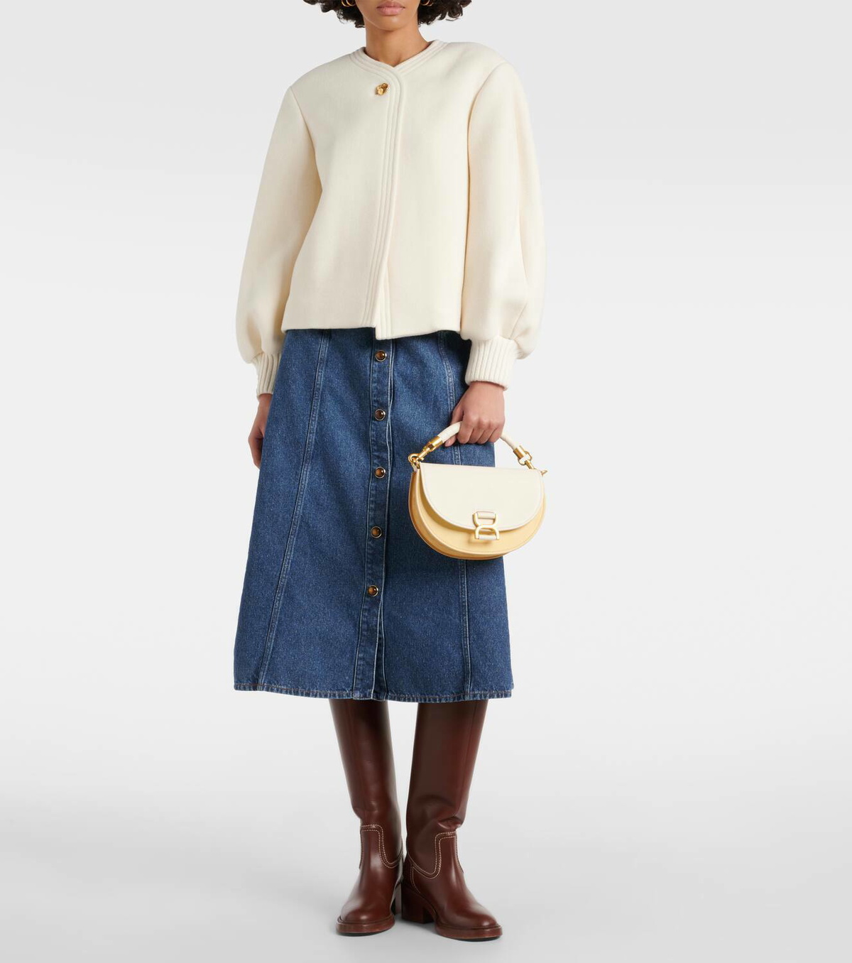 Chloé Marcie Small leather tote bag