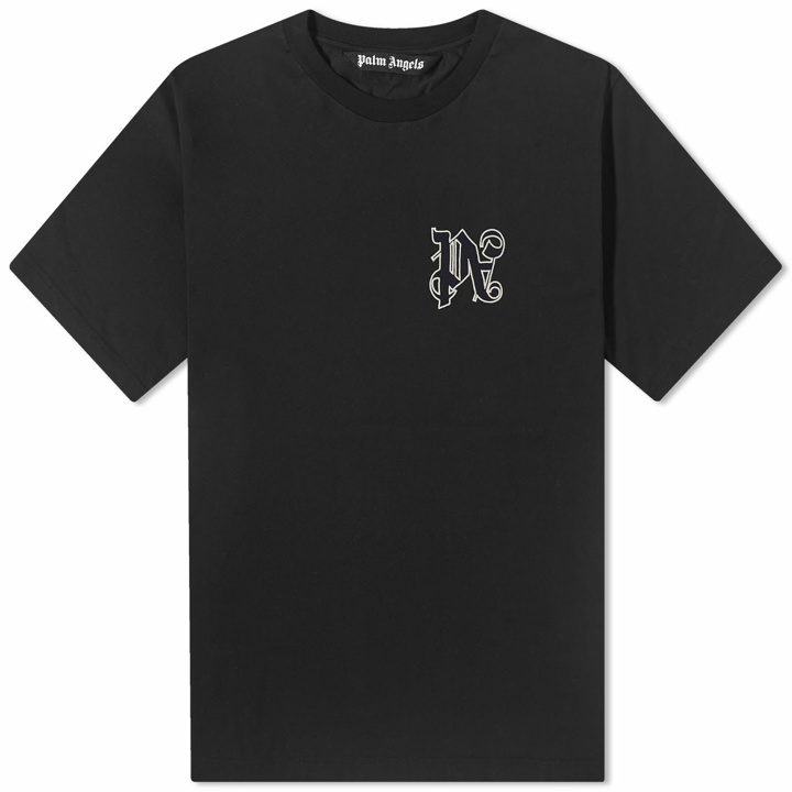 Photo: Palm Angels Men's Monogram T-Shirt in Black
