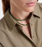 Toteme Inifinity beaded necklace with jade