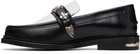 Toga Virilis SSENSE Exclusive Black & White Metal Loafers