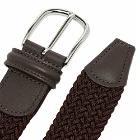 Anderson's Men's Woven Textile Belt in Dark Brown