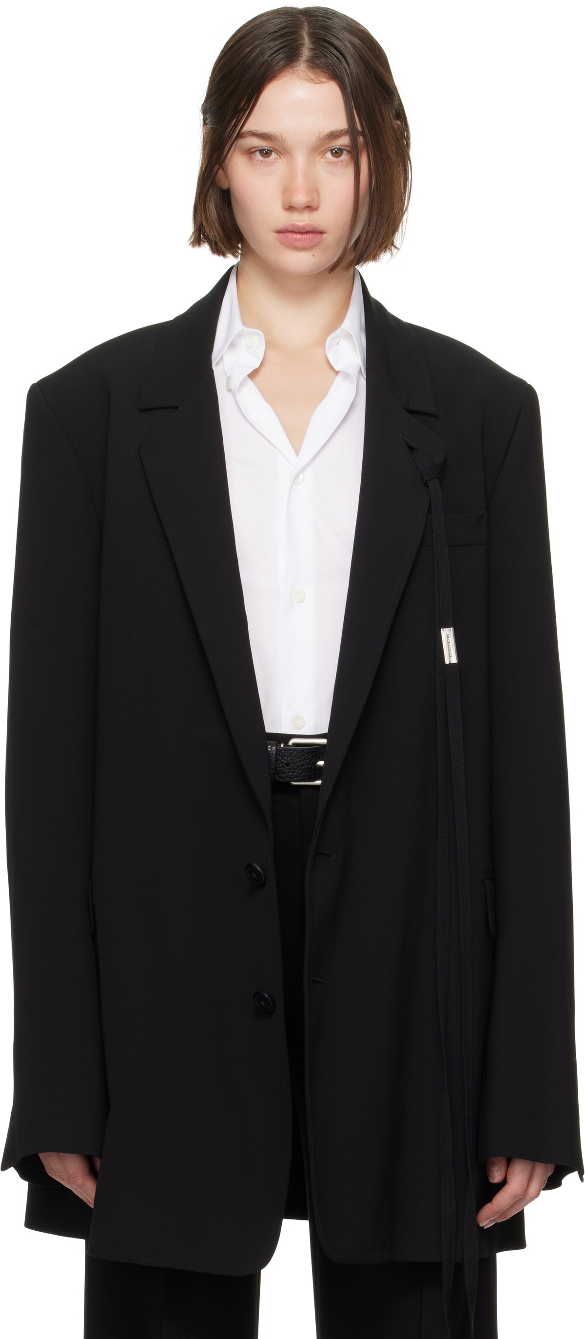 Ann Demeulemeester Black Agnes High Comfort Tailored Blazer