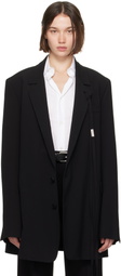 Ann Demeulemeester Black Agnes High Comfort Tailored Blazer