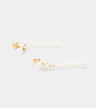 Sophie Bille Brahe Colonna Perle 14kt gold drop earrings with pearls