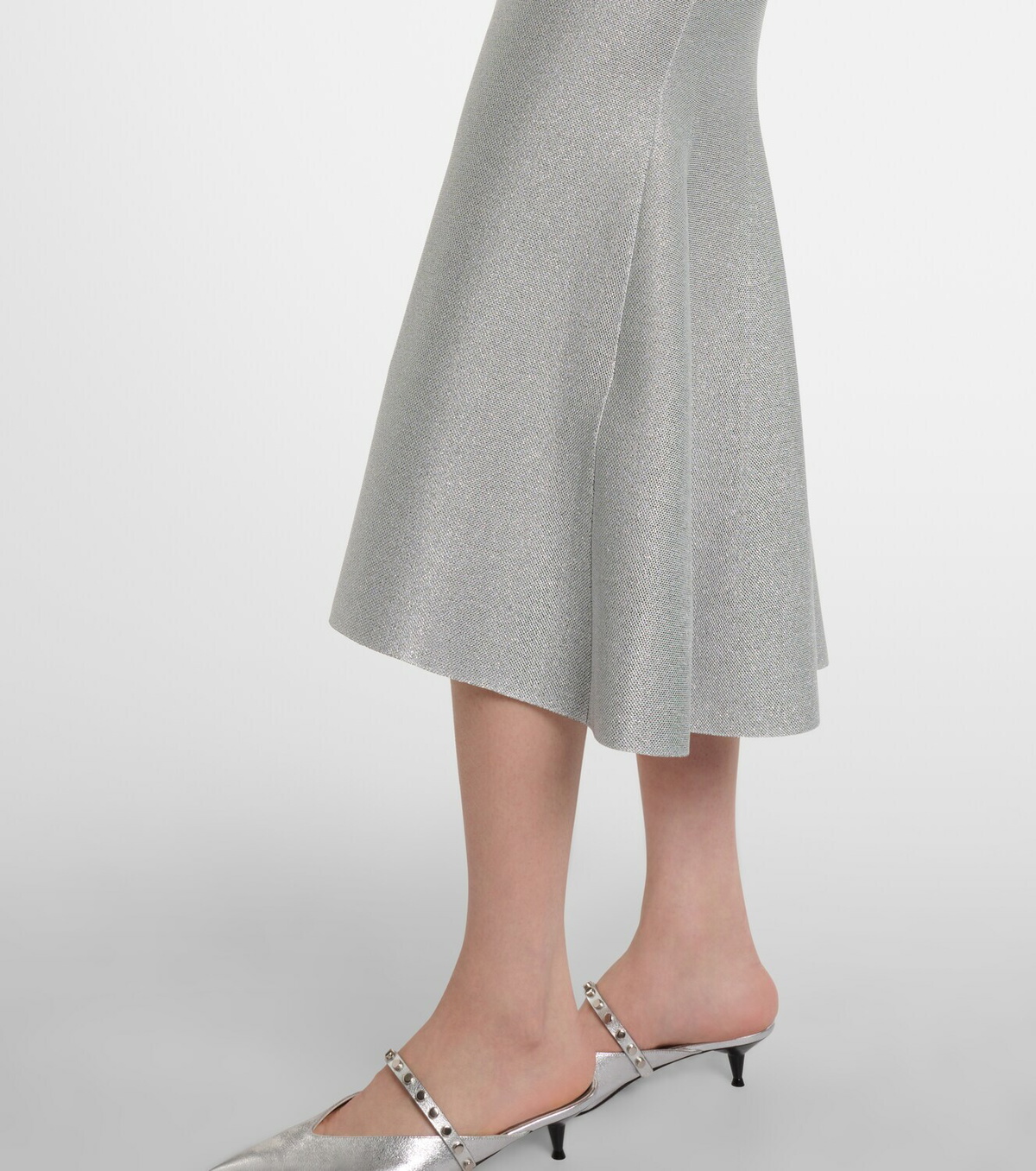 McQueen Embellished lamé cocktail dress