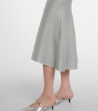 McQueen Embellished lamé cocktail dress