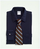 Brooks Brothers Men's Japanese Knit Dress Shirt, Slim Fit | Navy