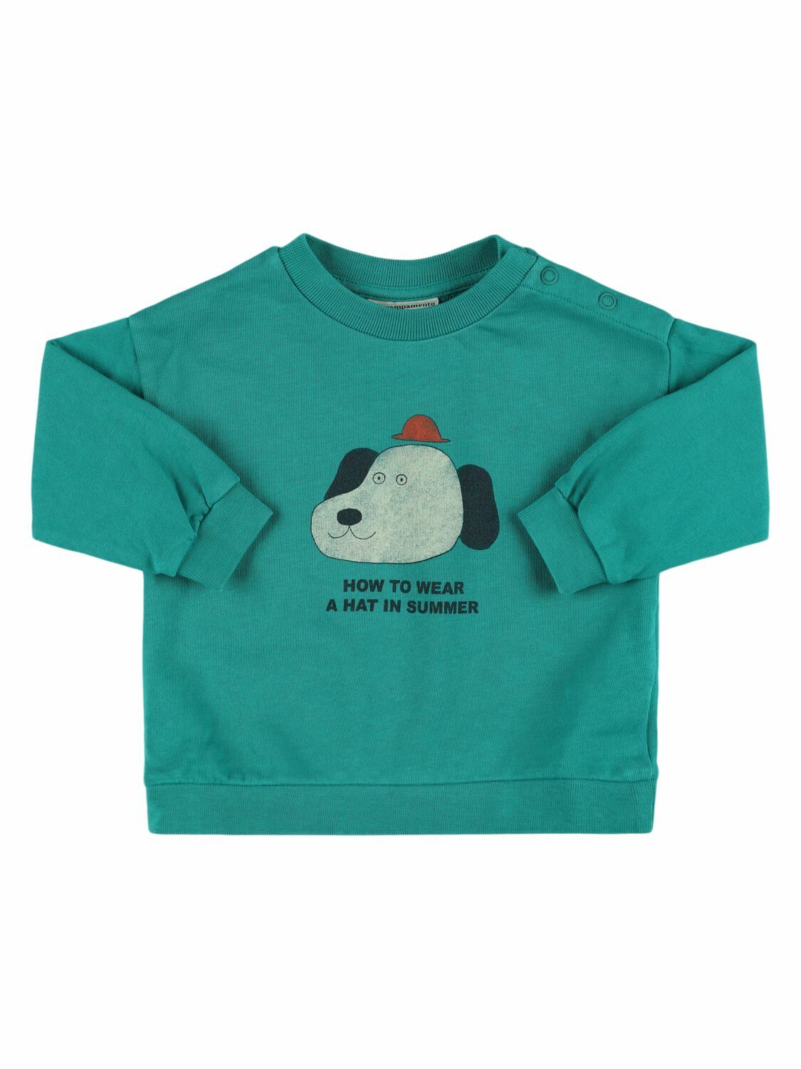 THE CAMPAMENTO Printed Cotton Sweatshirt