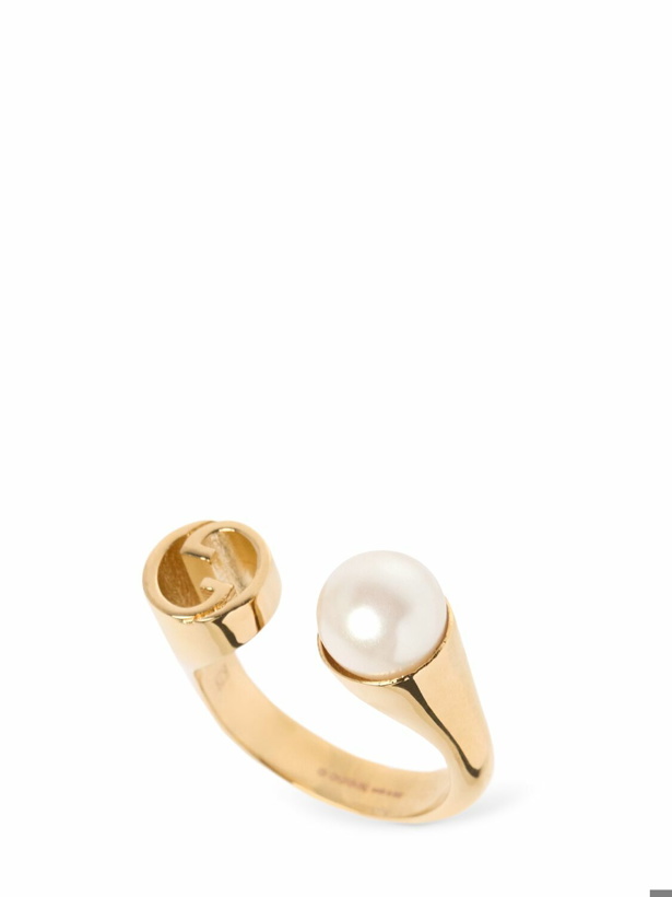Photo: GUCCI Gucci Blondie Embellished Brass Ring