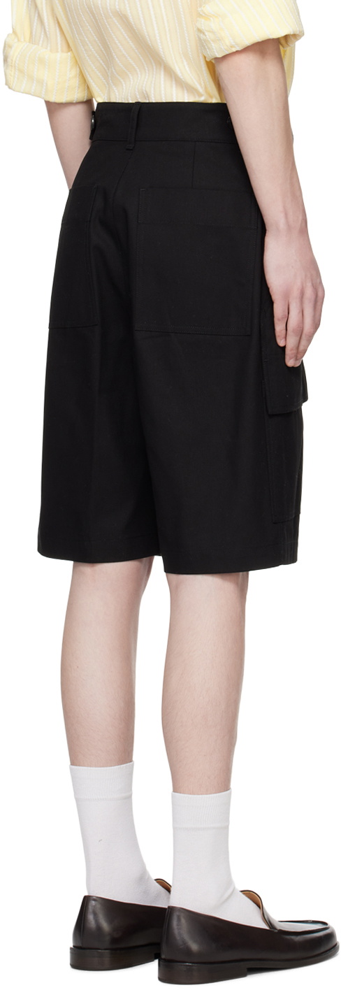 AFTER PRAY Black Cargo Shorts