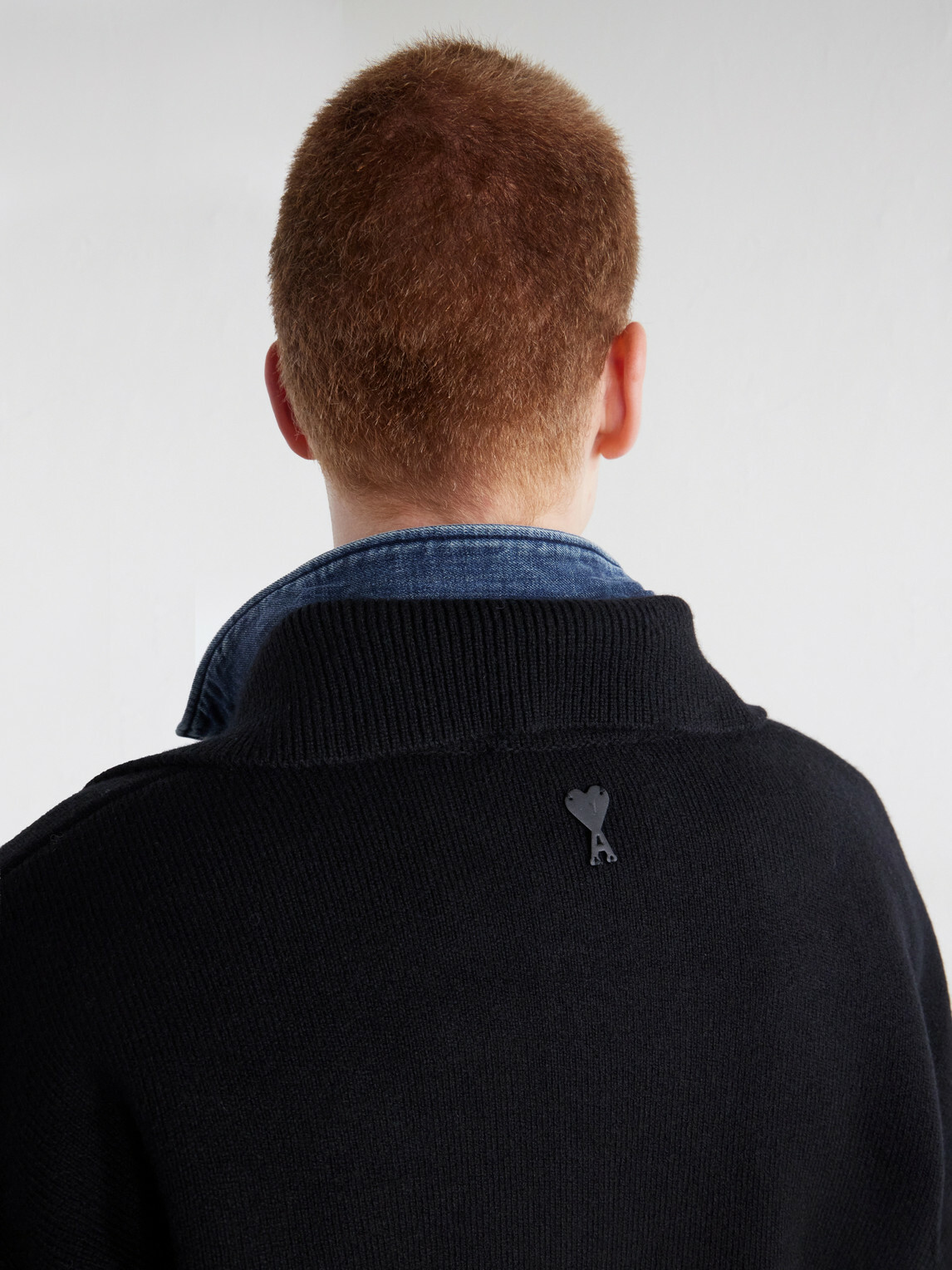 AMI PARIS - Logo-Appliquéd Merino Wool Cardigan - Black