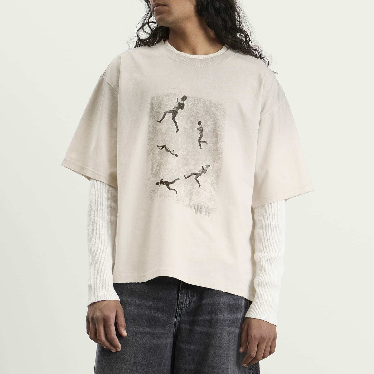 Won Hundred Men's Houston Run T-Shirt in Nimbus Cloud