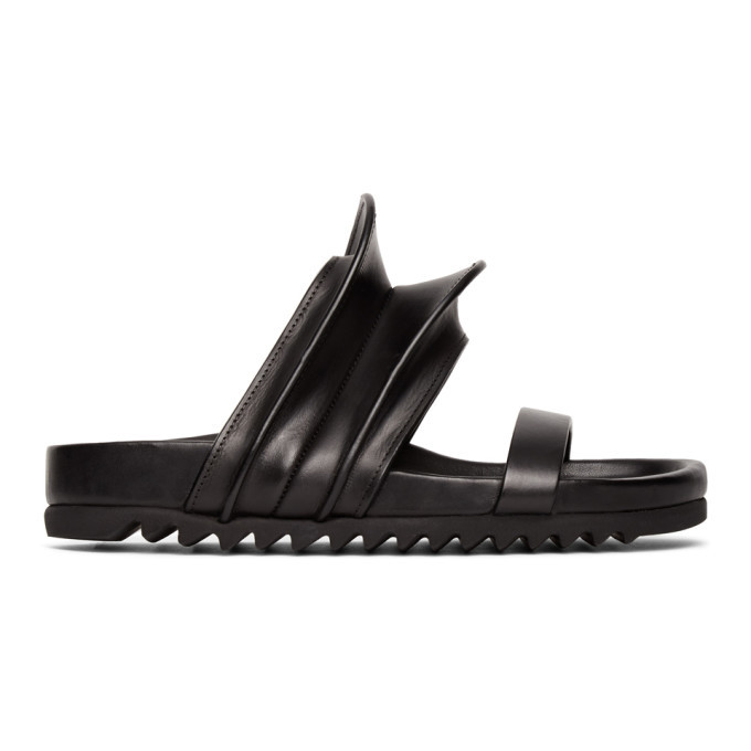 Rick Owens Black Brancusi Granola Sandals Rick Owens display picture 3