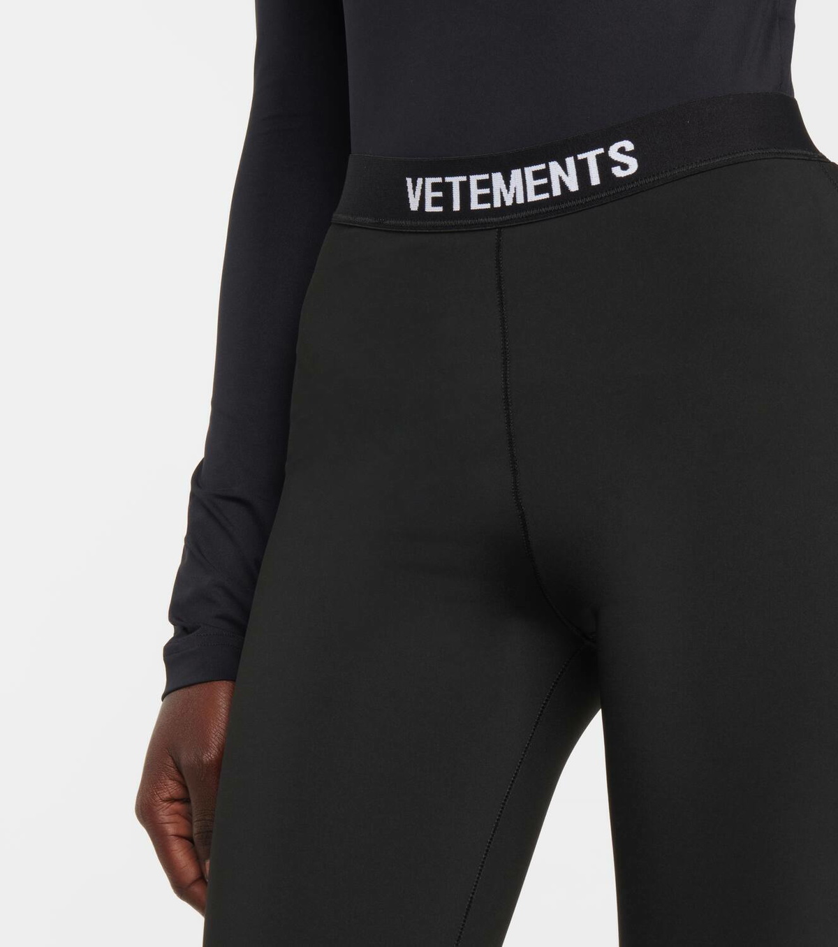 Vetements Logo-print biker shorts