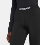 Vetements Logo-print biker shorts