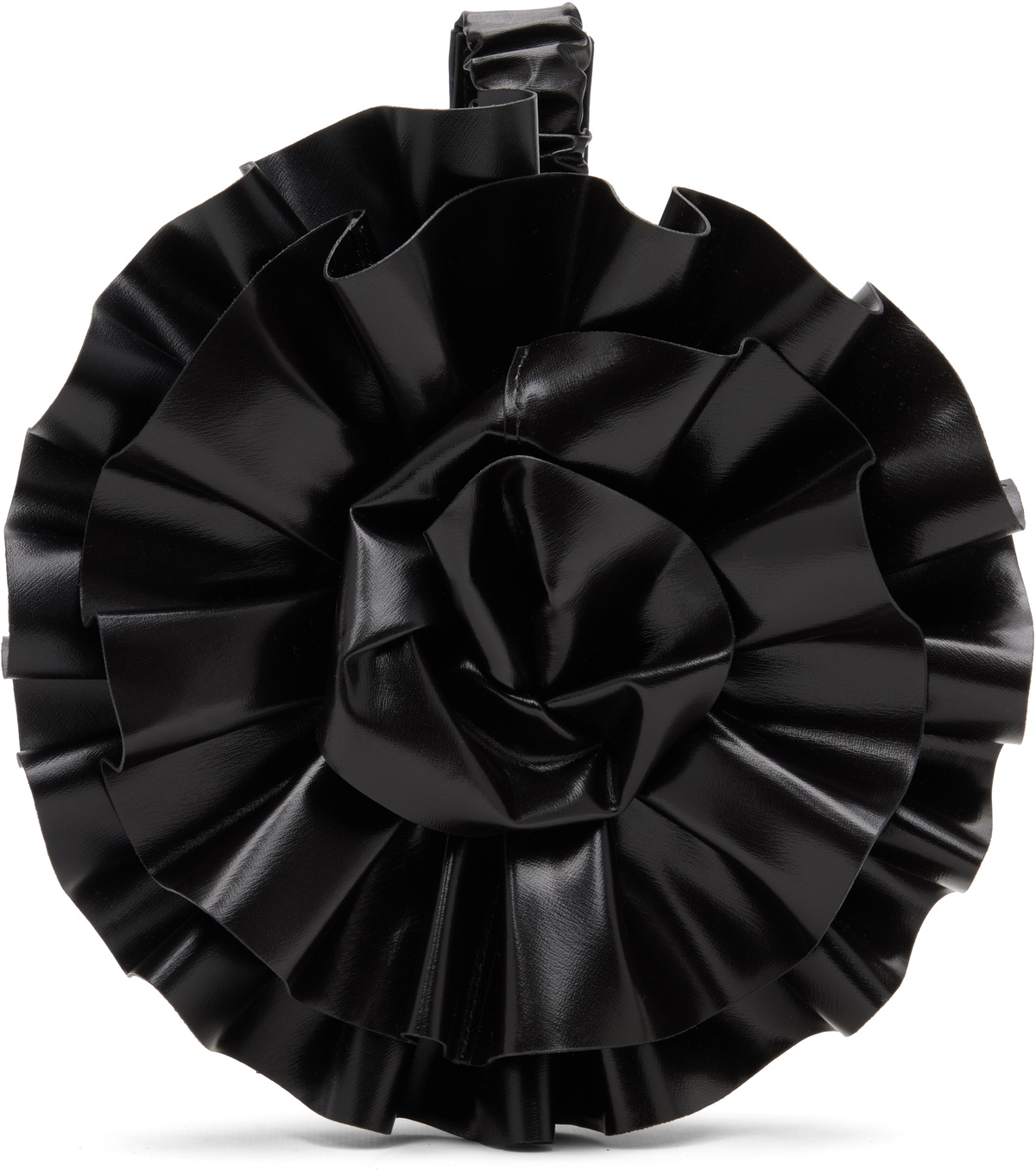 VAQUERA Black Corsage Clutch