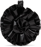 VAQUERA Black Corsage Clutch