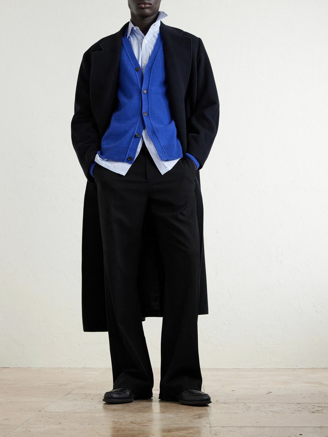 Auralee - Cashmere Cardigan - Blue Auralee