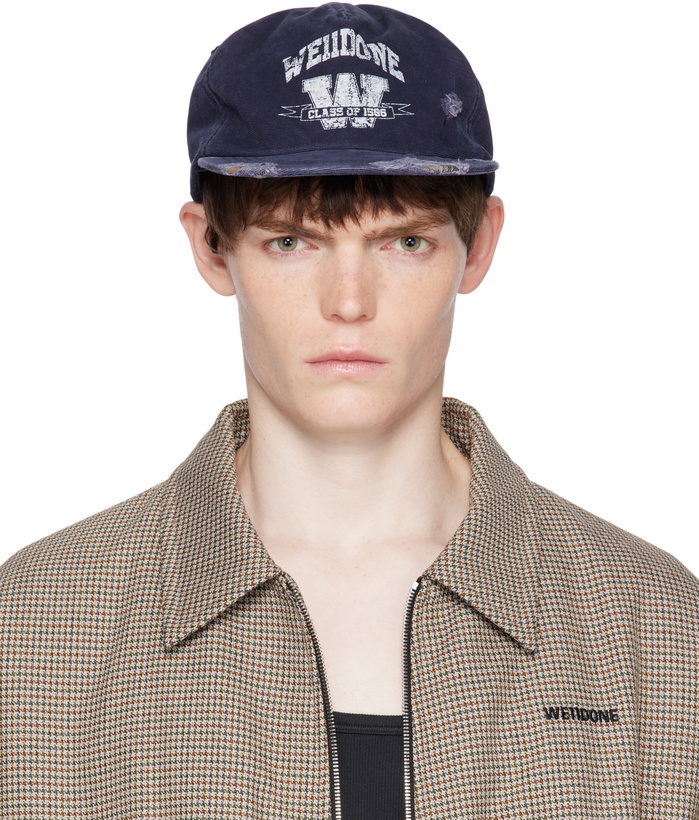 Photo: We11done Navy Distressed Collegiate Cap