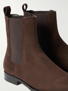 The Row - Grunge Suede Chelsea Boots - Brown