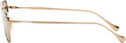 Jil Sander Gold Oliver Peoples 'Edition 1' Aviator Sunglasses