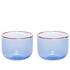 HAY Tint Glass - Set Of 2 in Light Blue/Red