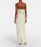Clio Peppiatt Selene embellished bustier gown