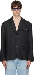 BLUEMARBLE Black Two-Button Tailored Blazer