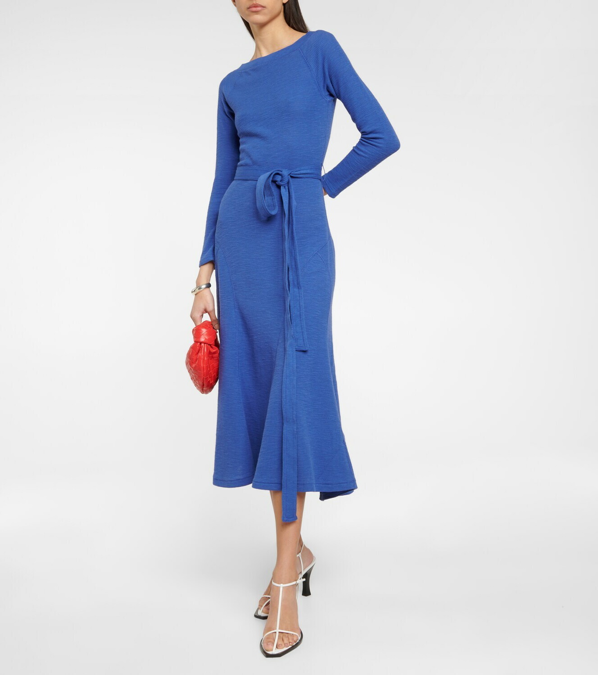 knee length dresses for ladies Charcoal Sleeveless Midi Dress