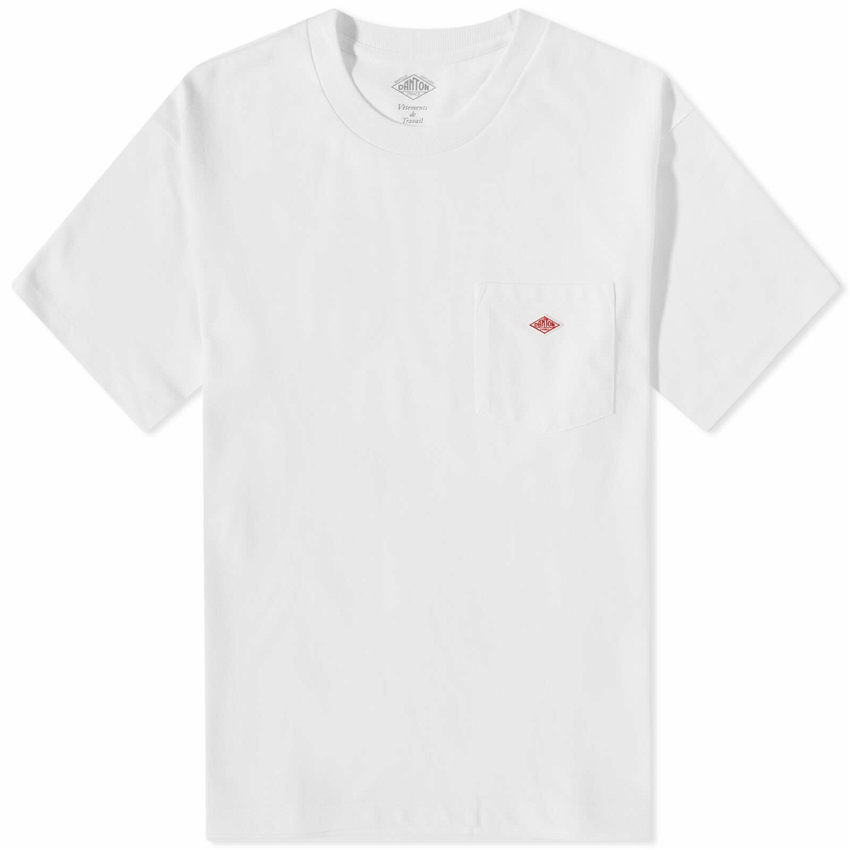 Danton Men's Pocket T-Shirt in White Danton