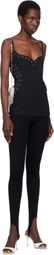 Paris Georgia Black Eyelet Heart Tank Top
